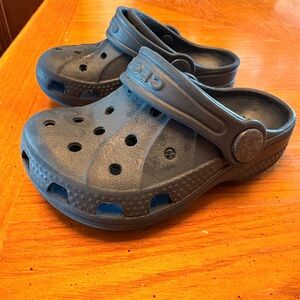 CROCS Kids dark blue Slip-On Clog Sandals with Heel Strap